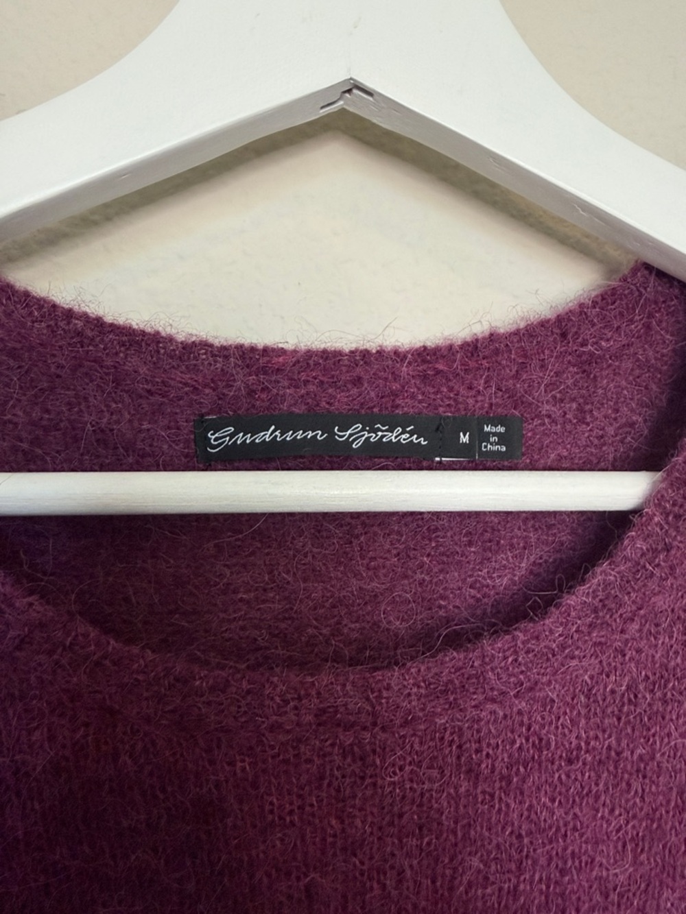 Gudrun Sjoden Sweater alpaca wool Rolled hem sweater - Picture 3 of 7